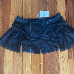 Crop top, open shoulder Tara Jarmon Paris.